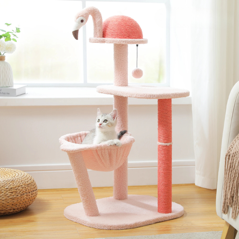 Design Arbre à Chat Flamant Rose