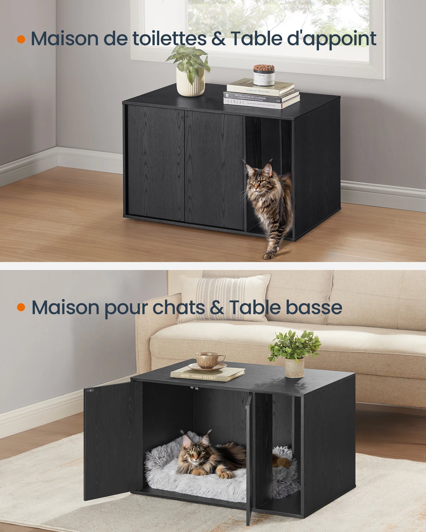 Meuble litière chat