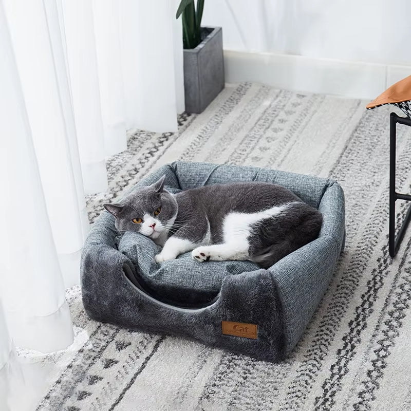 Niche Tente Chat en Peluche