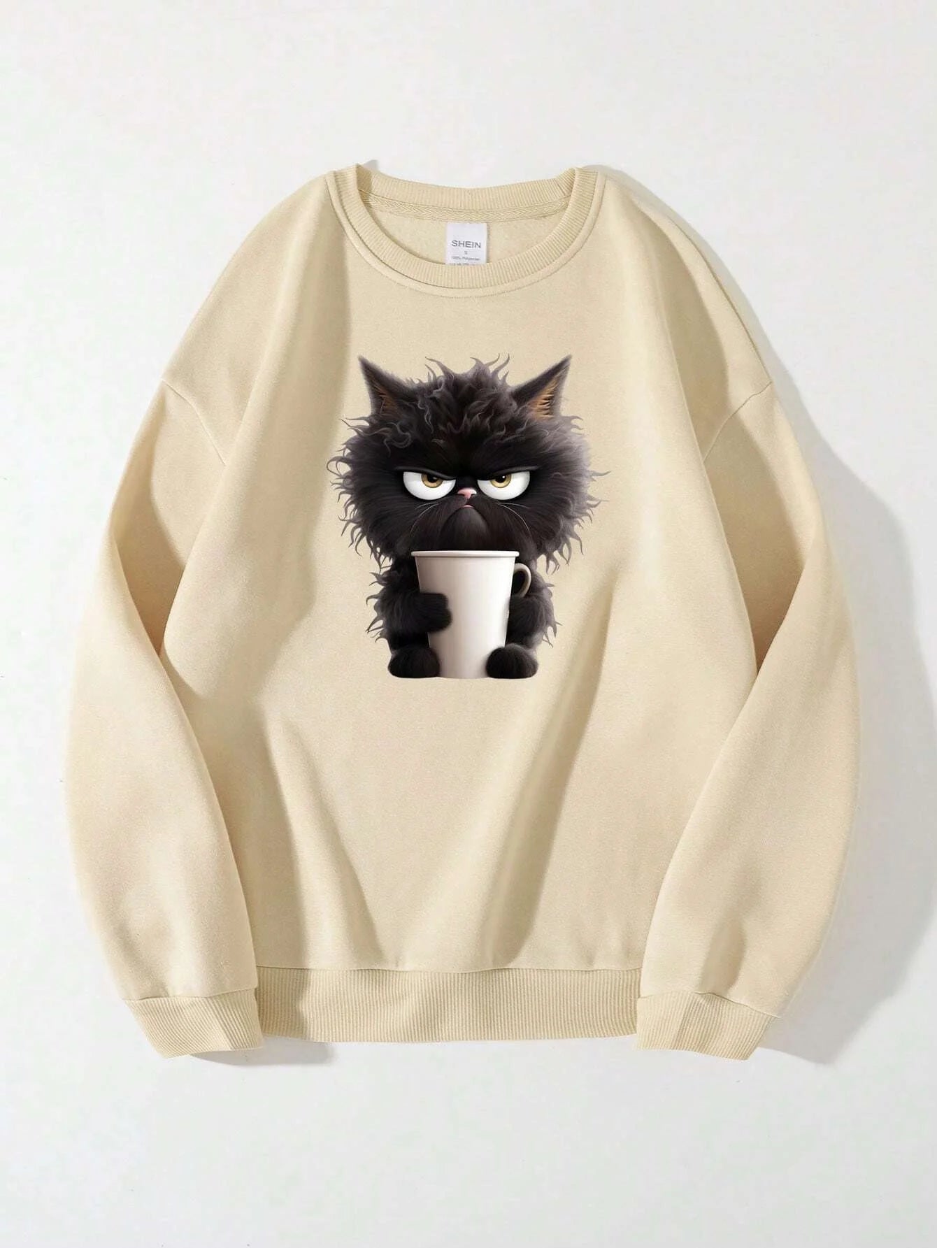 Sweat à Capuche Chat Noir