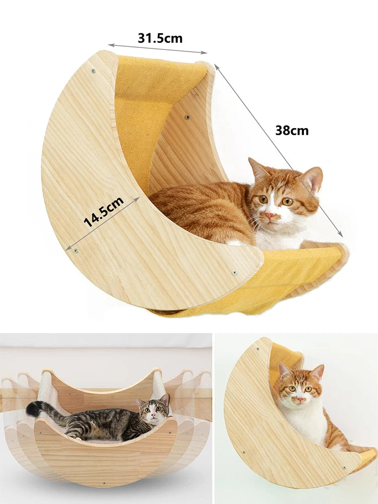 Hamac Suspendu Demi Lune Pour Chat