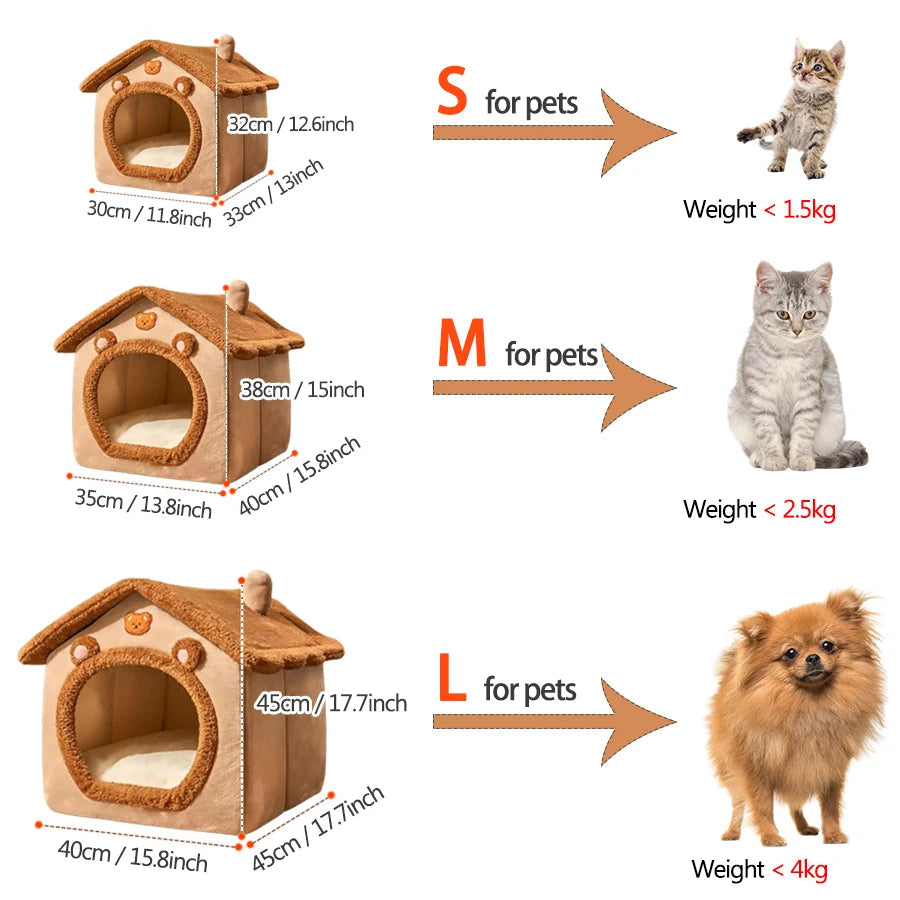 Maison Niche Pour Chat Motif Ours
