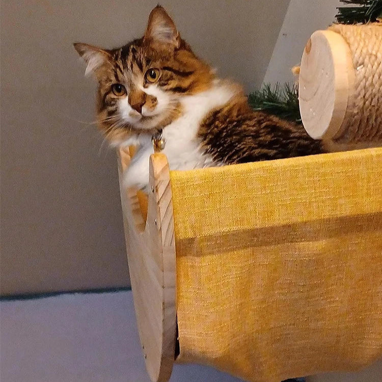 Hamac Suspendu Demi Lune Pour Chat