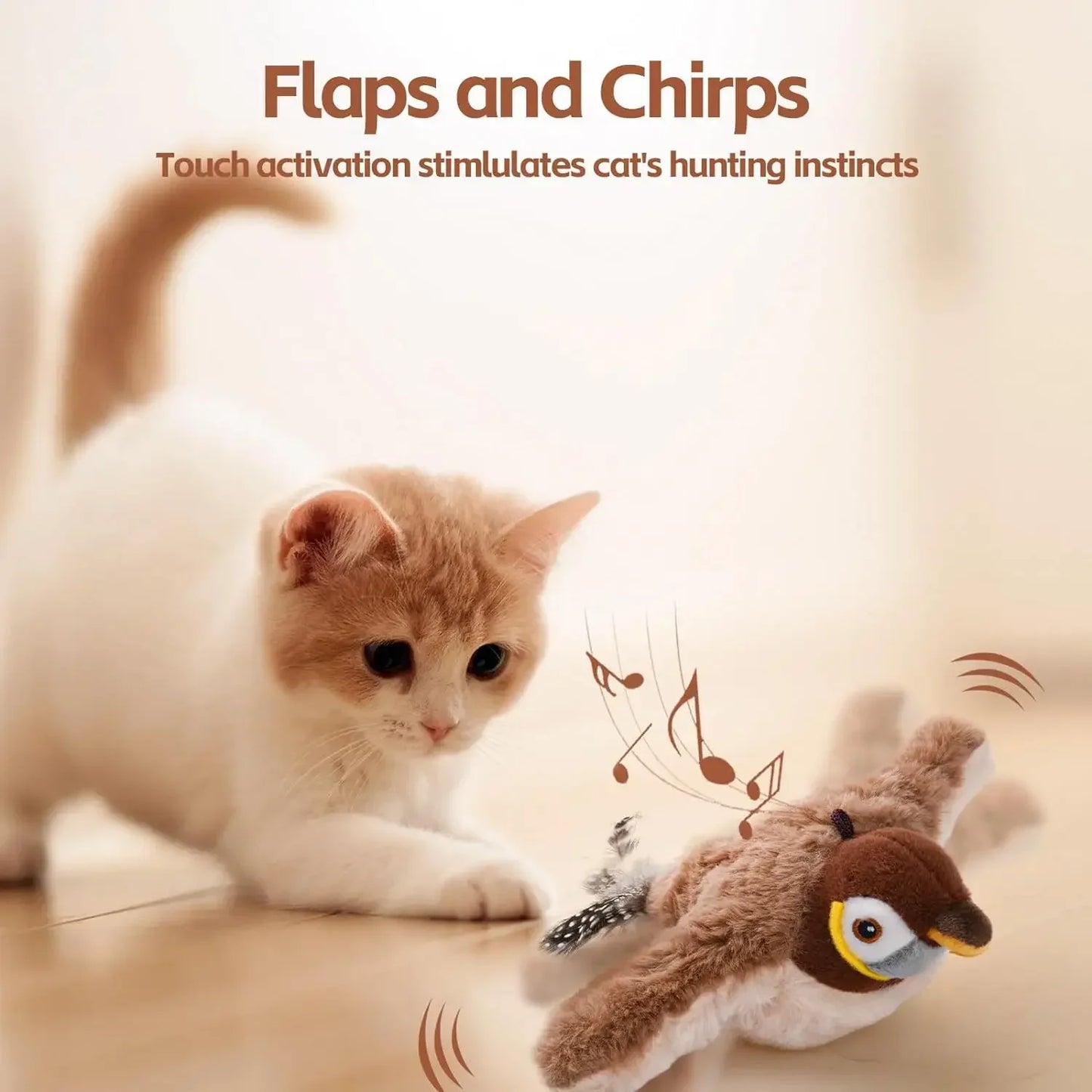 Jouet Oiseau Interactif Pour Chat