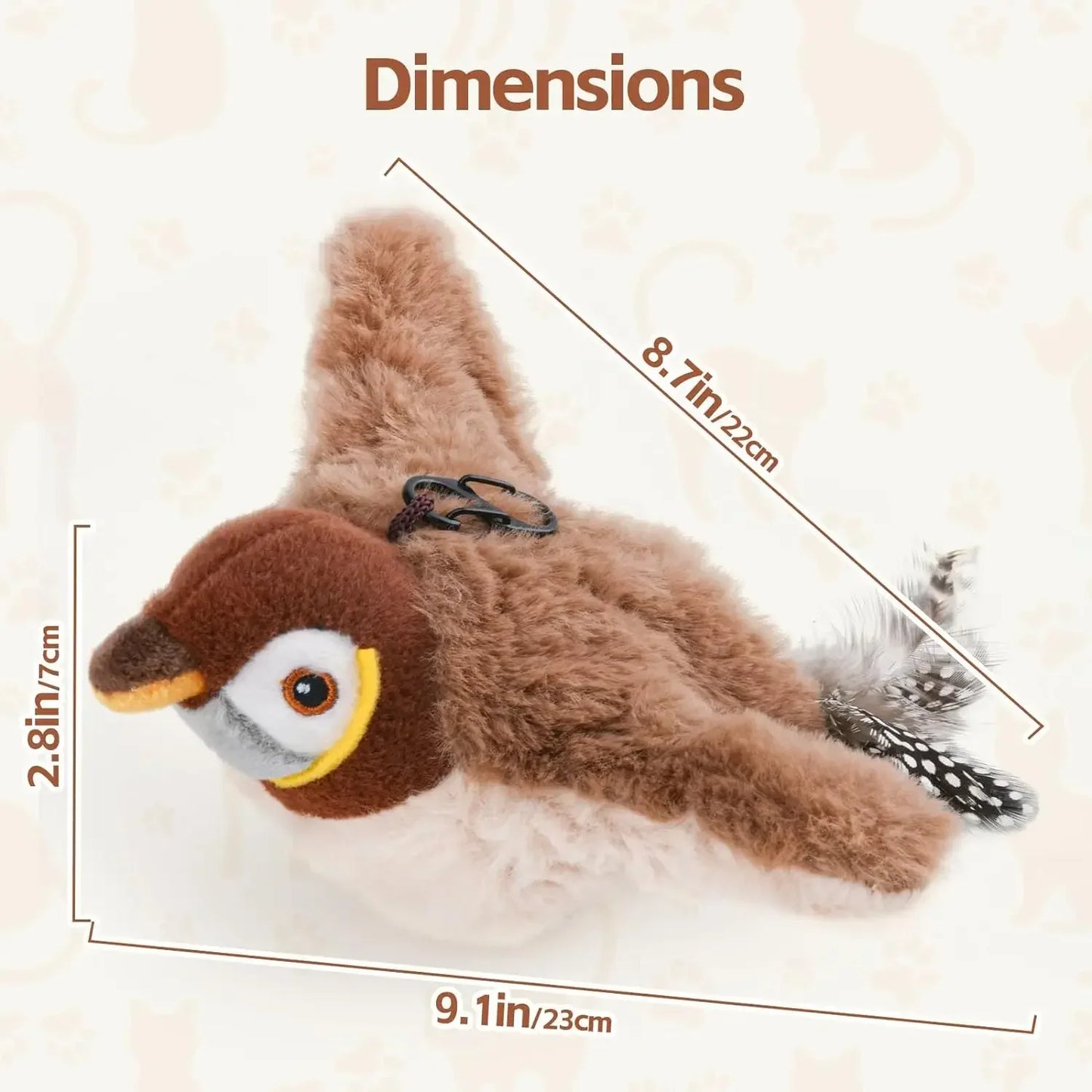 Jouet Oiseau Interactif Pour Chat