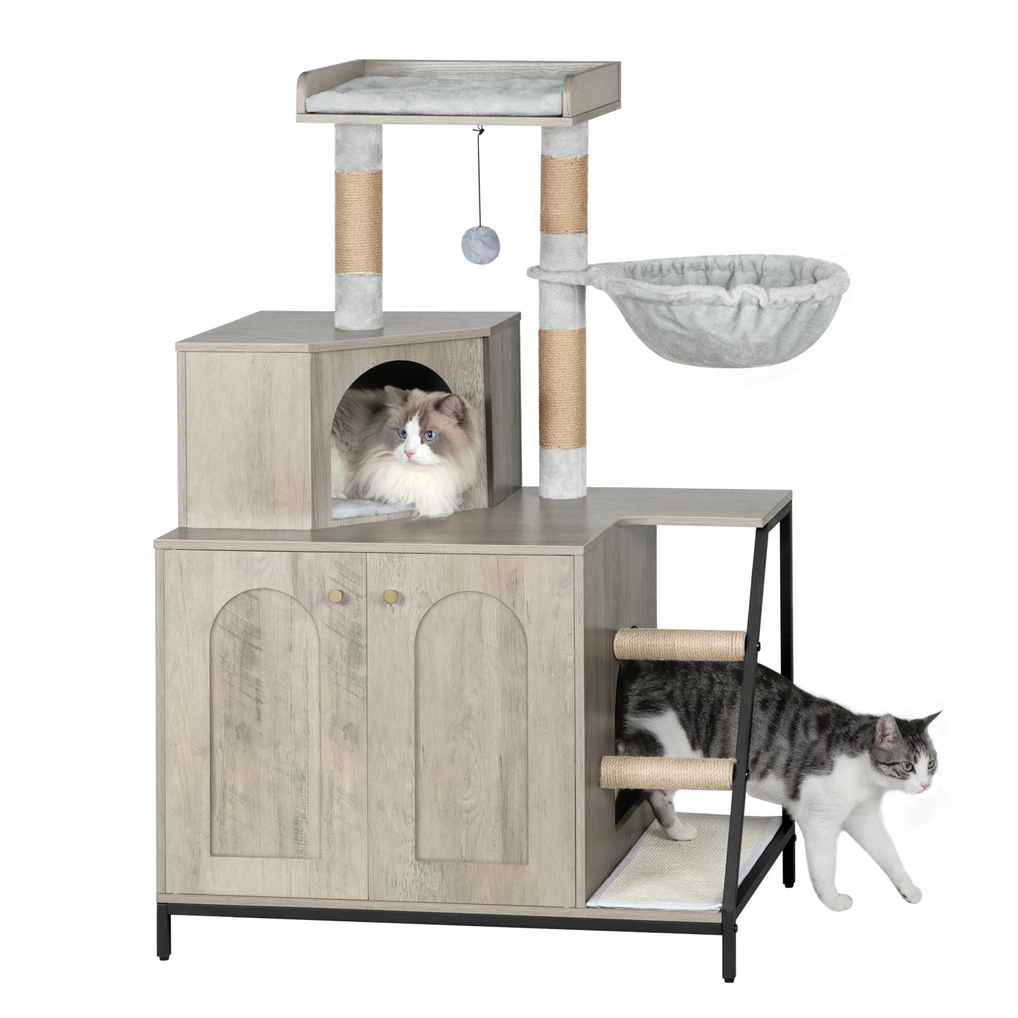 Meuble pour litière de chat