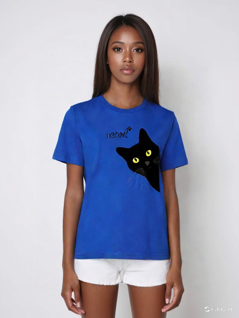 T Shirt Chat Noir Meow