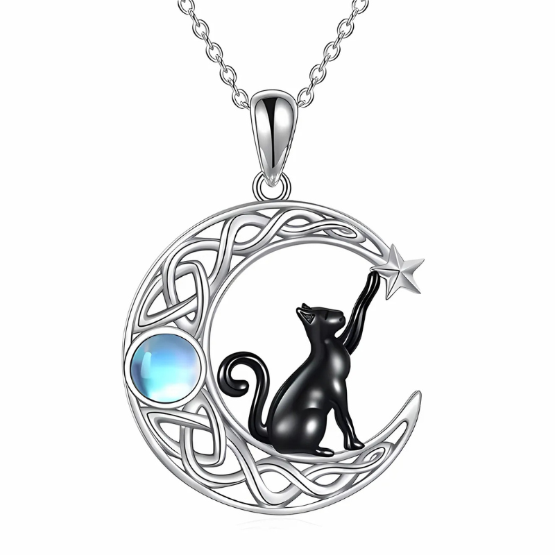 Pendentif chat noir