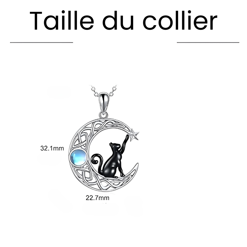 Pendentif chat noir