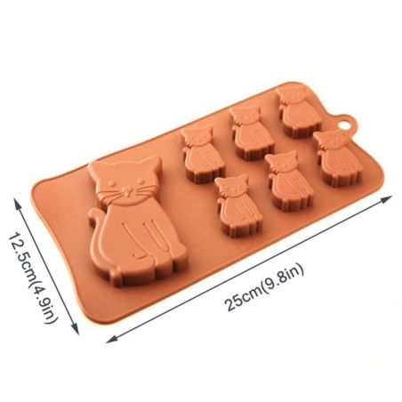 moule silicone forme chat