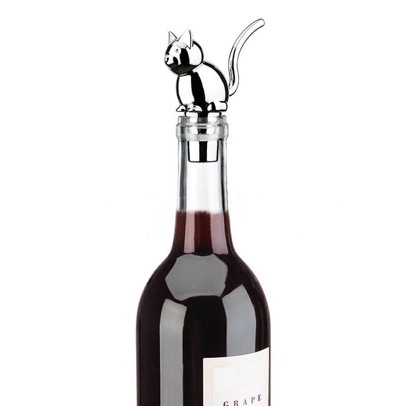Bouchon de Bouteille de Vin Chat - Préservez vos Vins avec Style