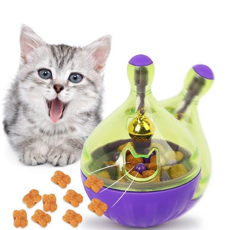 jouet pour chat distributeur de croquettes