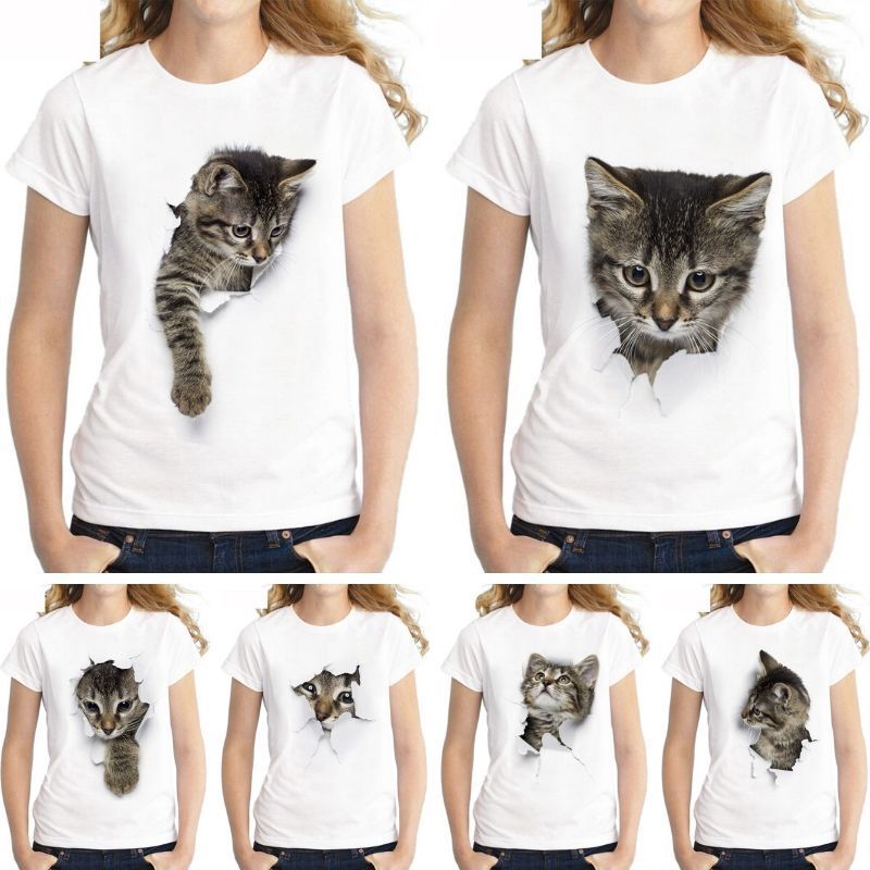 T-shirt pour femme Motif adorables chatons