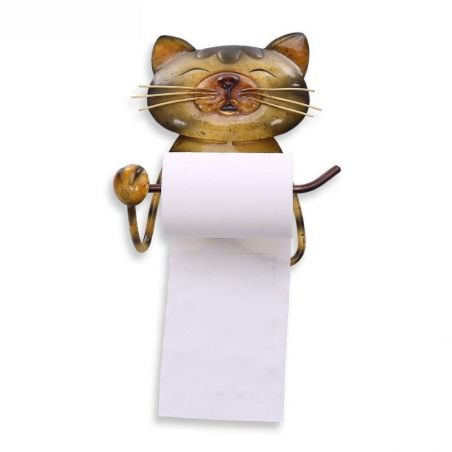 Porte papier wc motif chat
