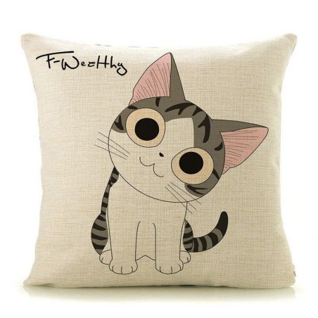 housse coussin chat
