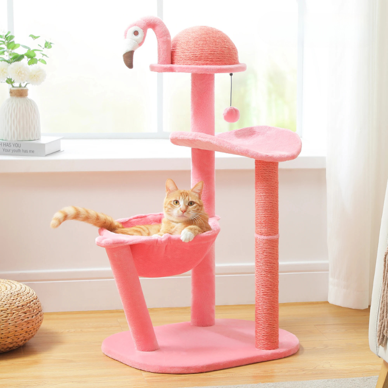 Design Arbre à Chat Flamant Rose