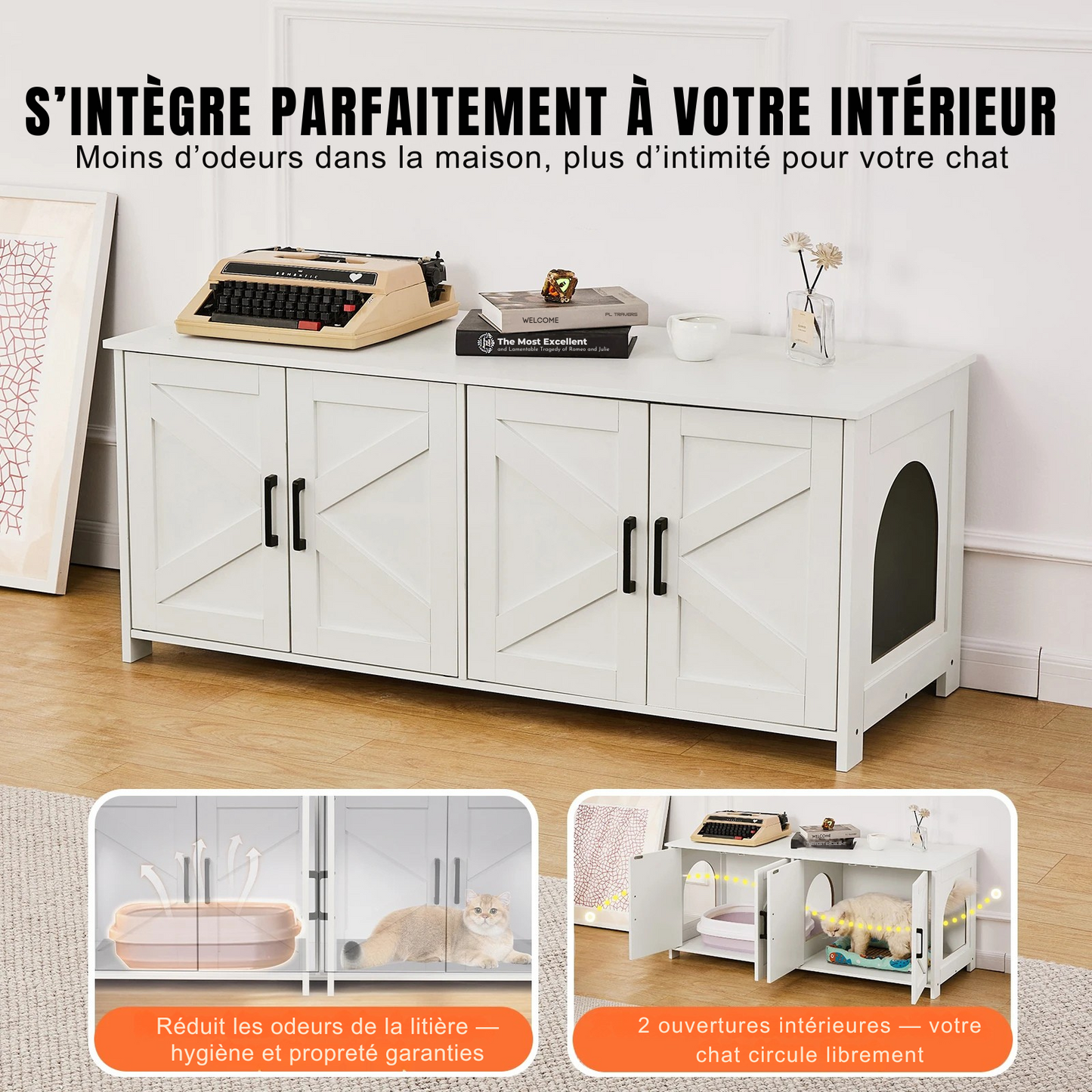 Meuble Litière Chat xxl
