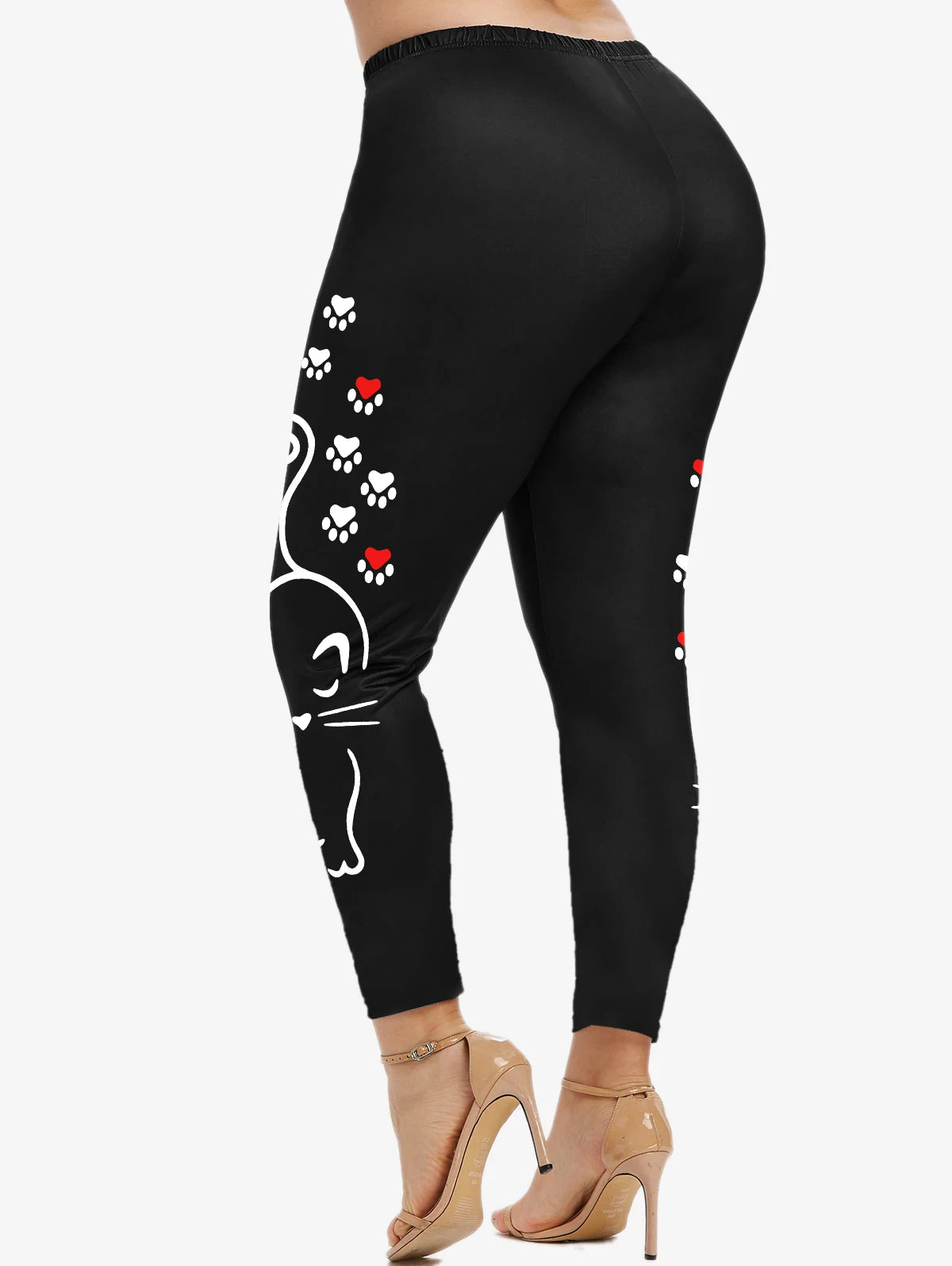 Pantalon Legging Silhouette Chat