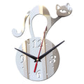 Horloge Murale Chat en Acrylique