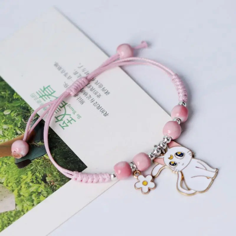 Bracelet chat porte bonheur