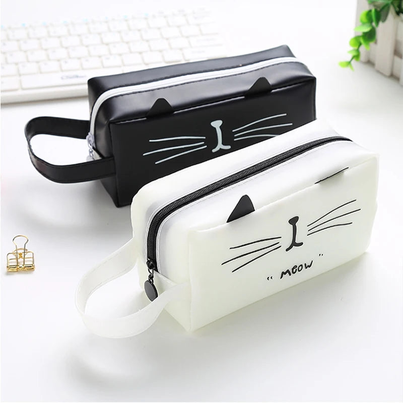 Trousse Chat en Cuir PU