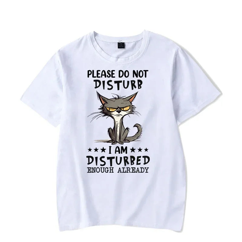 T Shirt Chat Homme “Please Do Not Disturb”