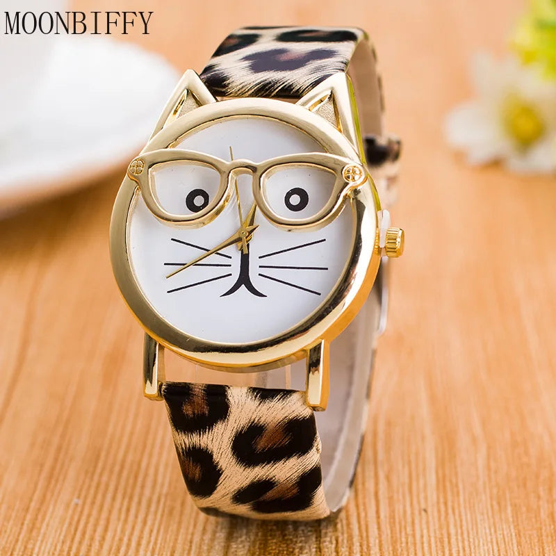 Montre chat enfant