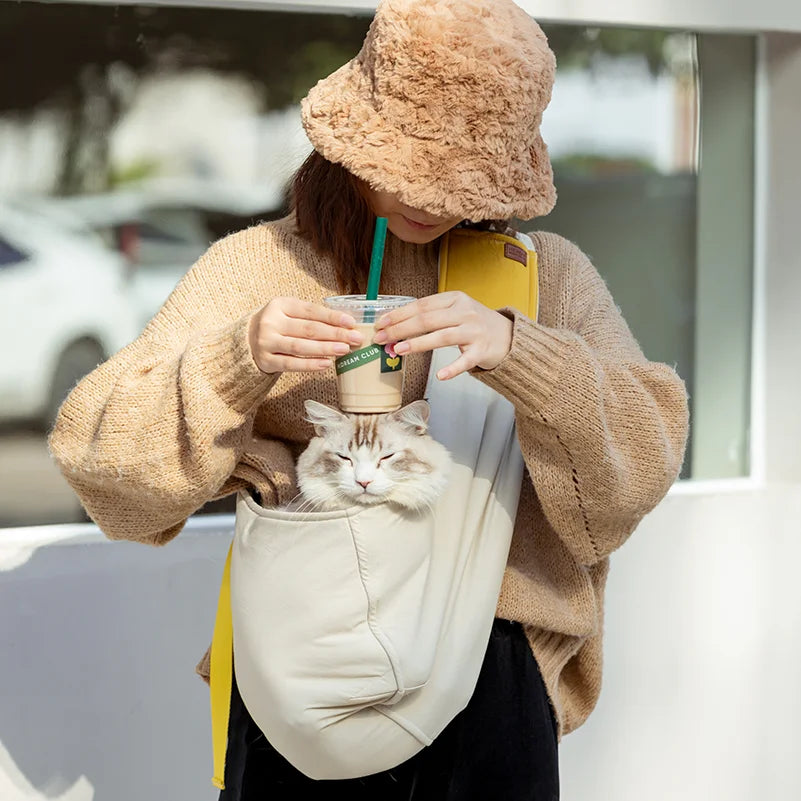 Sac bandoulière pour chat