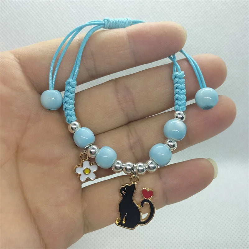 Bracelet chat porte bonheur