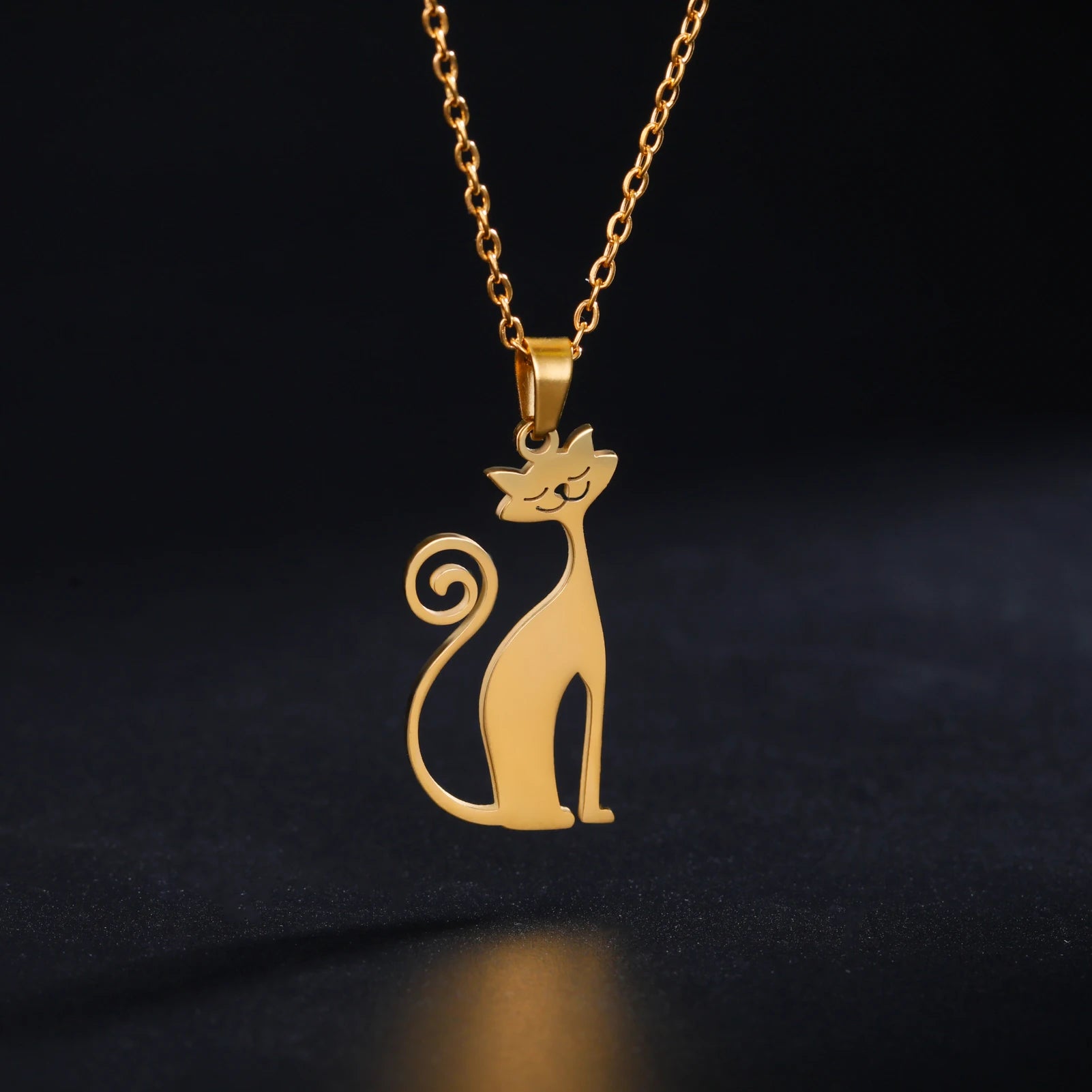 Pendentif chat argent