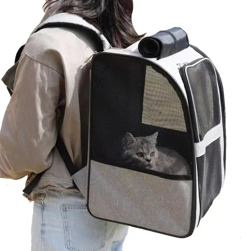 Sac de transport respirant pour chat