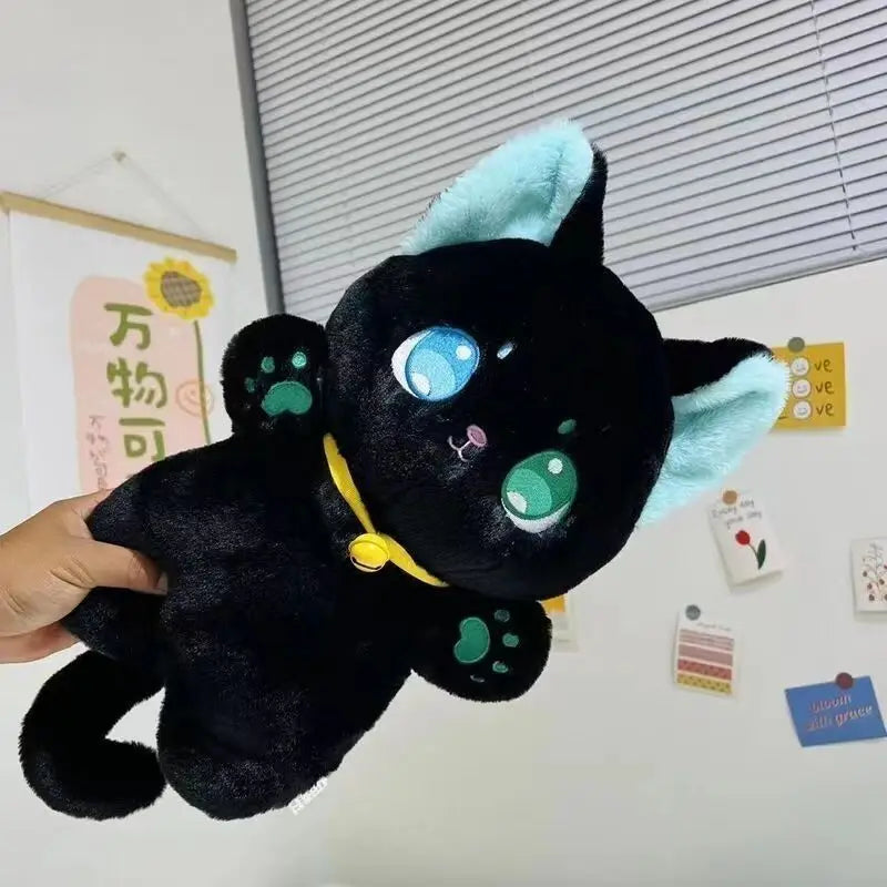 Peluche Chat Noir Avec Cloche