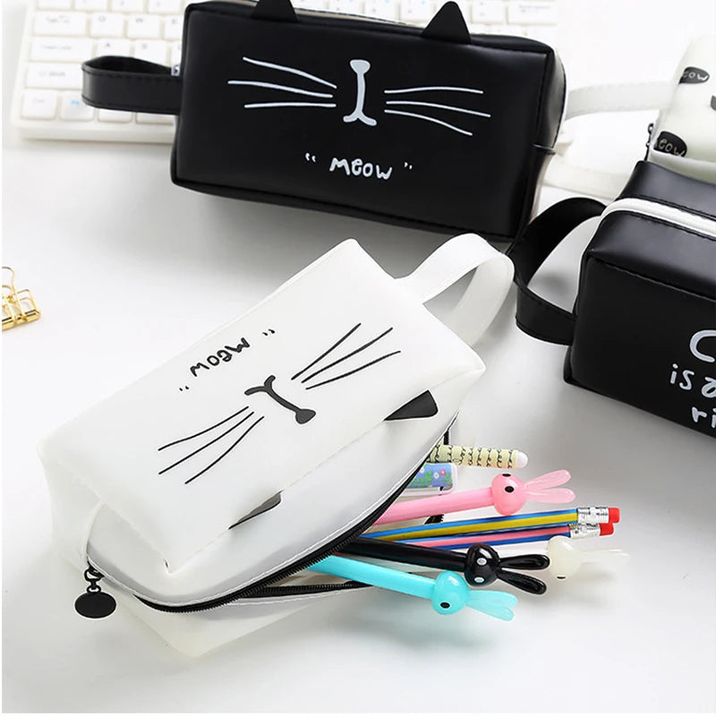 Trousse Chat en Cuir PU