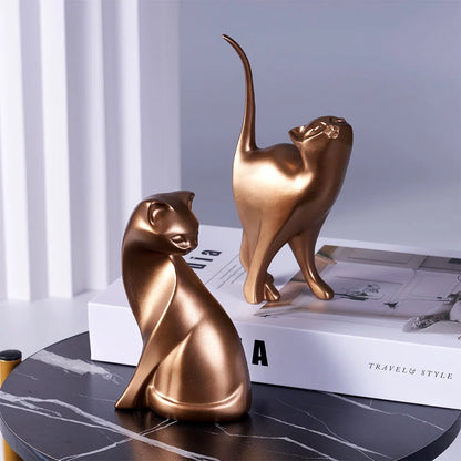Statue de chat décoratif