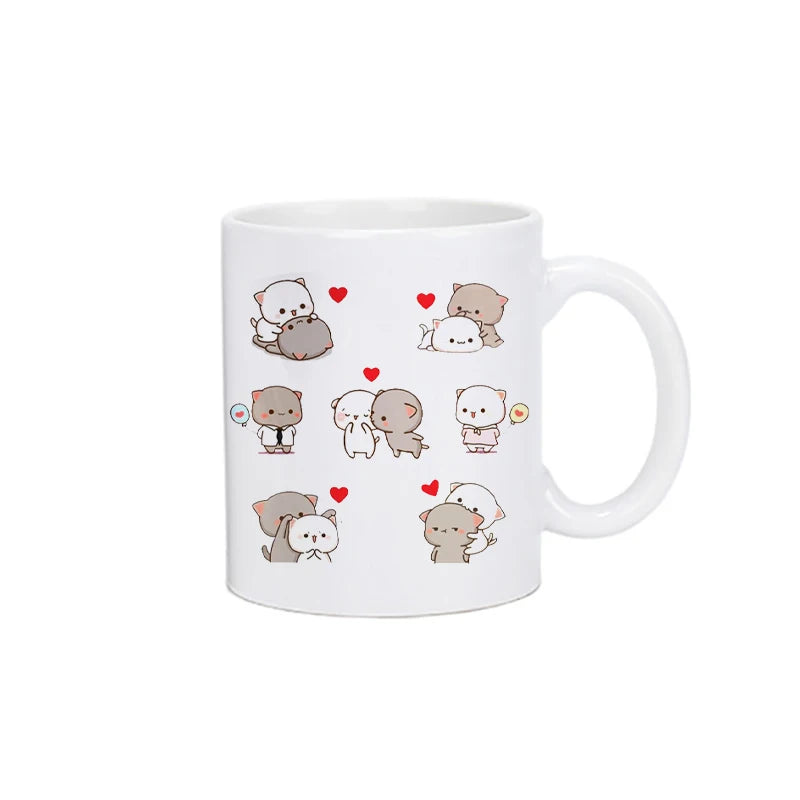 Tasse Motif Chat Couple