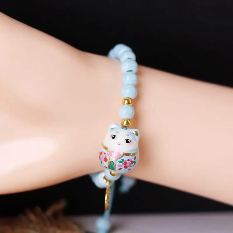 Bracelet pierre oeil de chat