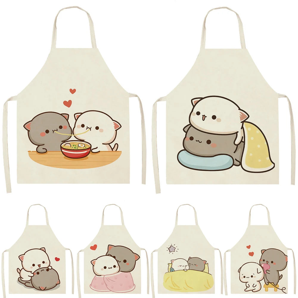 Tablier de Cuisine Chat Couple