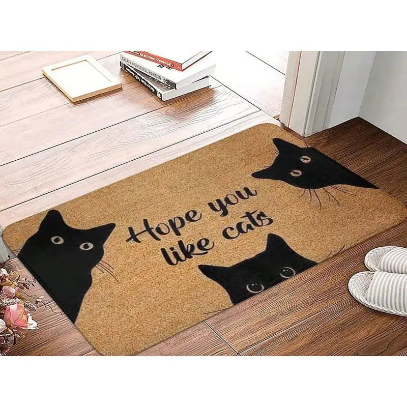 Tapis Chat Welcome