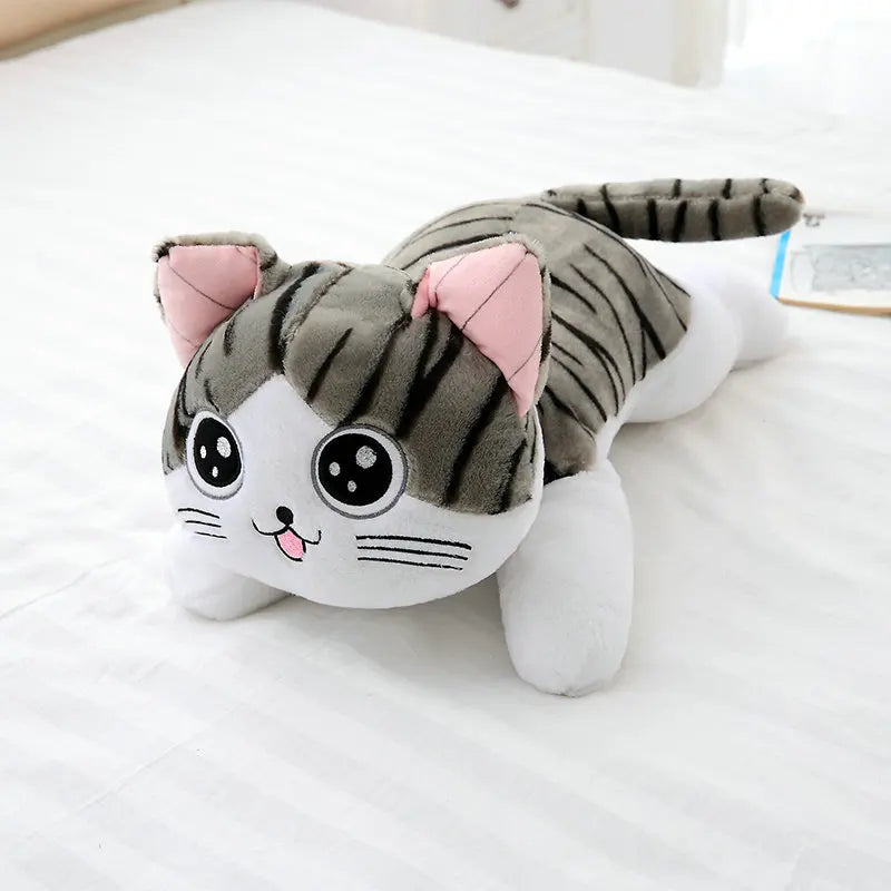 Peluche Chat Géant Gros Yeux