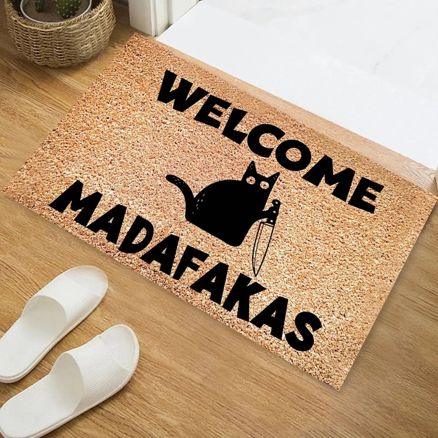 Tapis Chat Welcome Drole