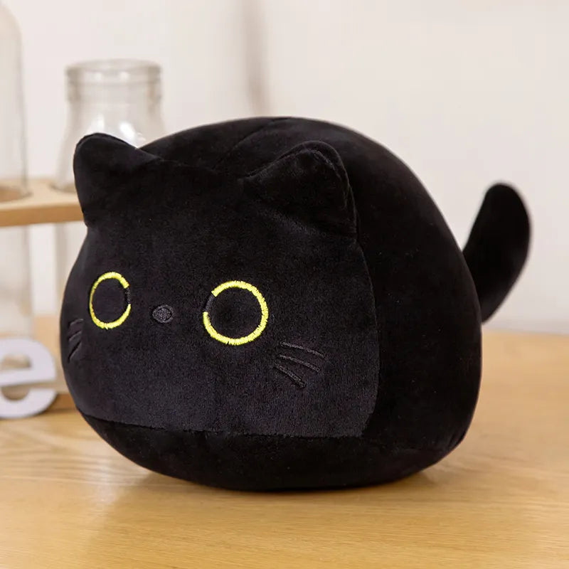 Peluche Coussin Chat Noir