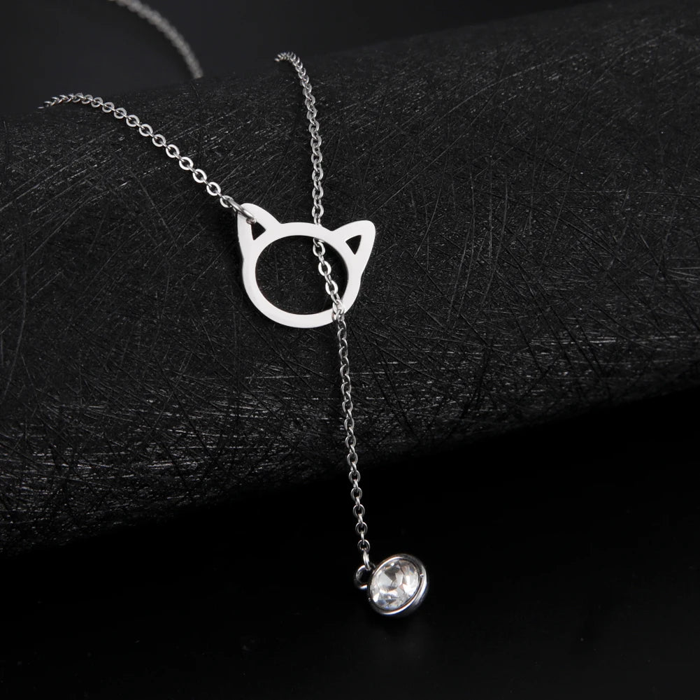 Pendentif chat or