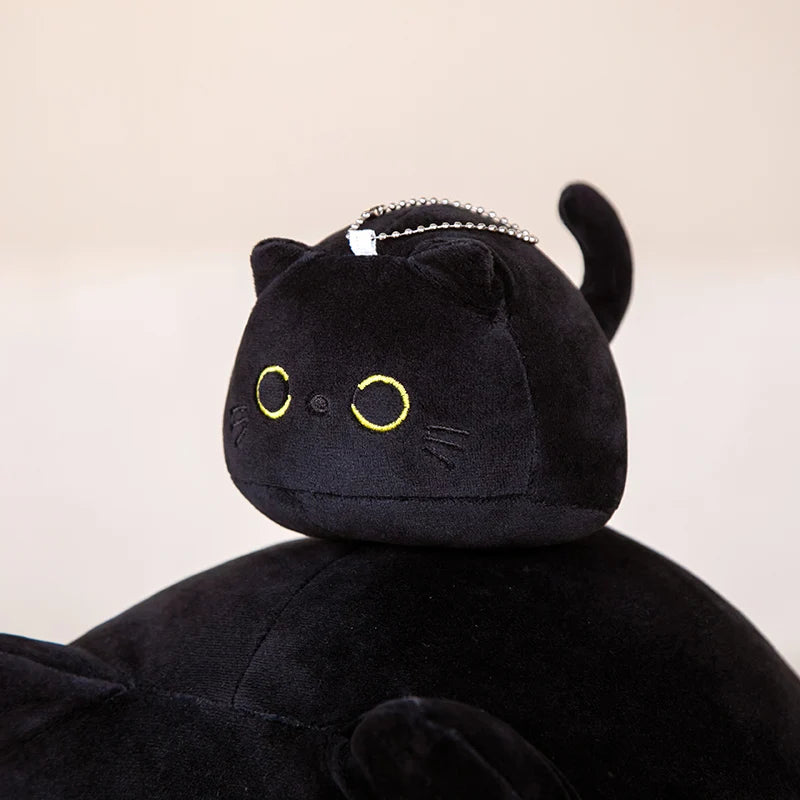 Peluche Coussin Chat Noir