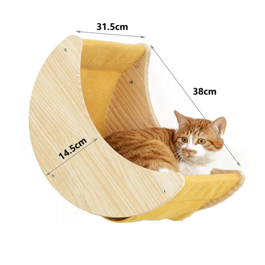 Hamac Suspendu Demi Lune Pour Chat