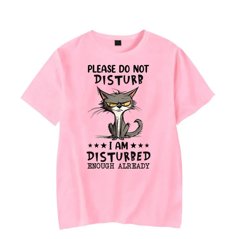 T Shirt Chat Homme “Please Do Not Disturb”