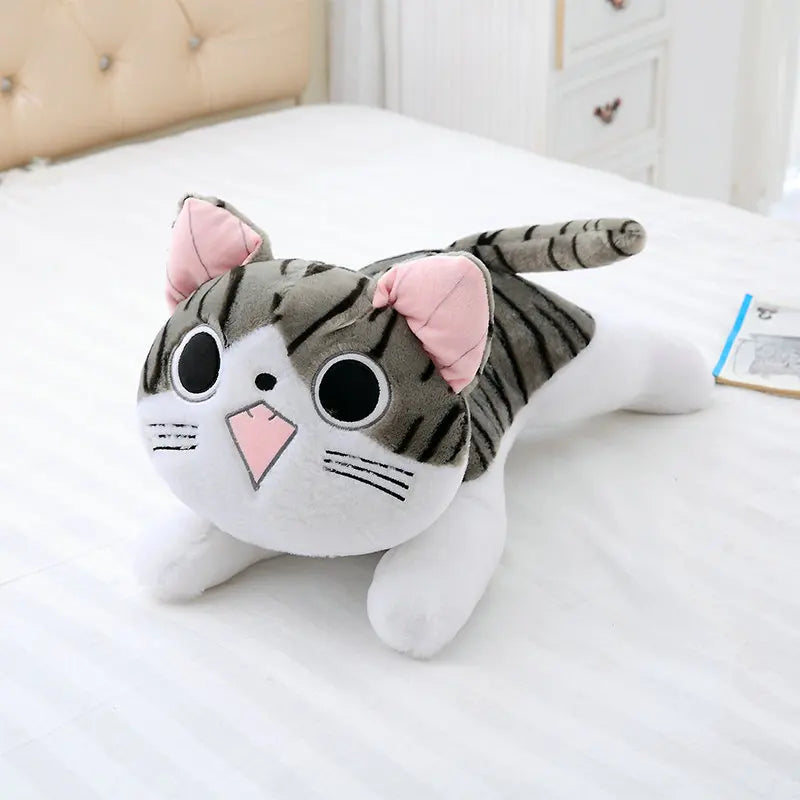 Peluche Chat Géant Gros Yeux