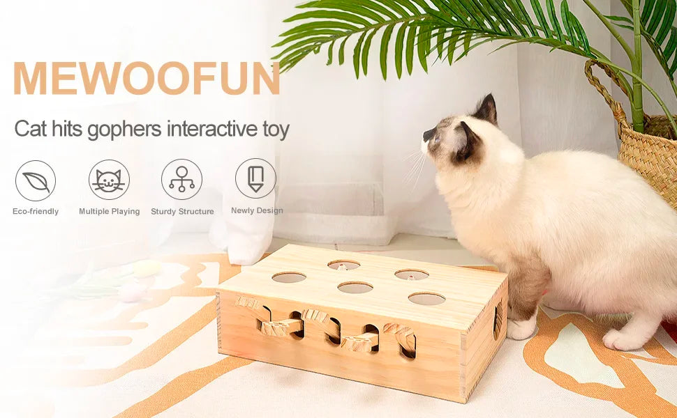 Jouet Pour Chat En Bois