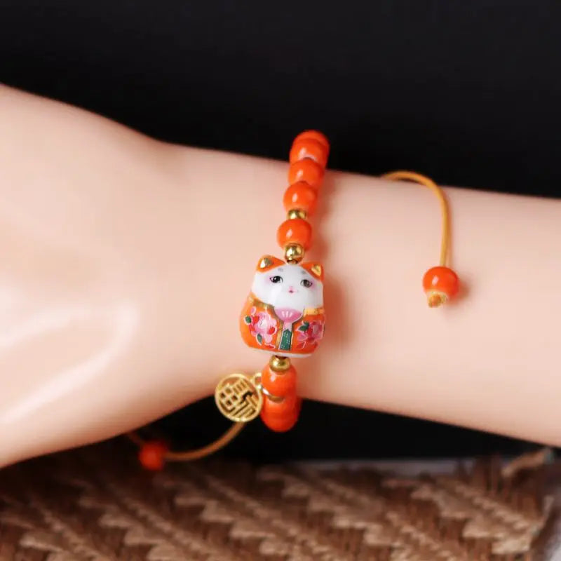 Bracelet pierre oeil de chat