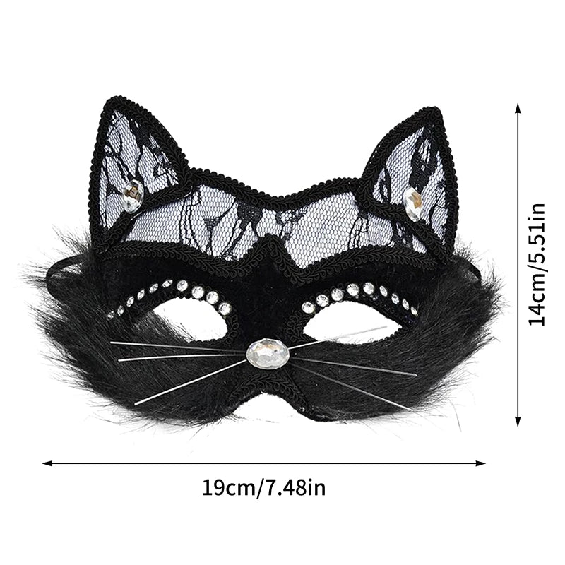 Masque Chat Dentelle Femme