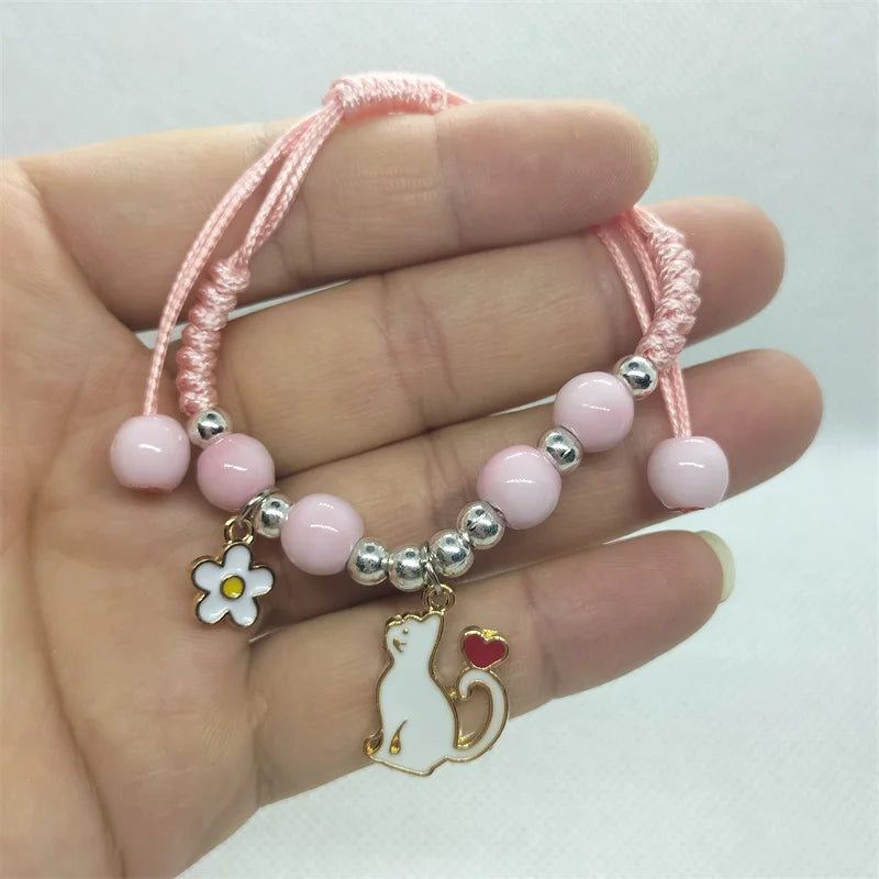 Bracelet chat porte bonheur